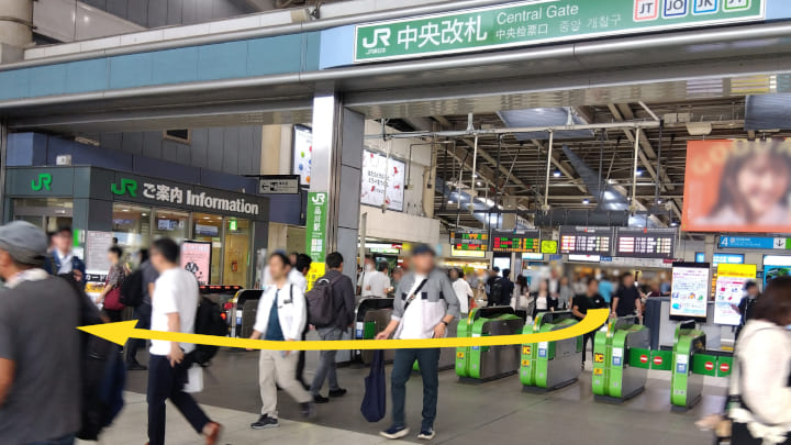 写真：JR品川駅の中央改札