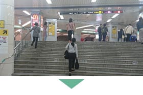 西梅田駅からのアクセス