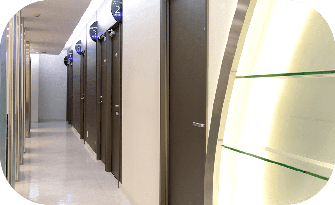 リラックスして治療を受けていただく環境