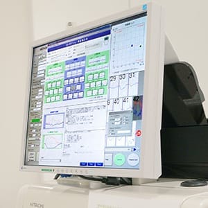 光トポグラフィー検査の様子