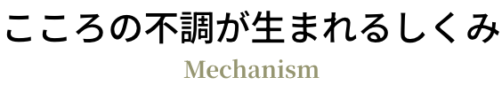 こころの不調が生まれるしくみ
